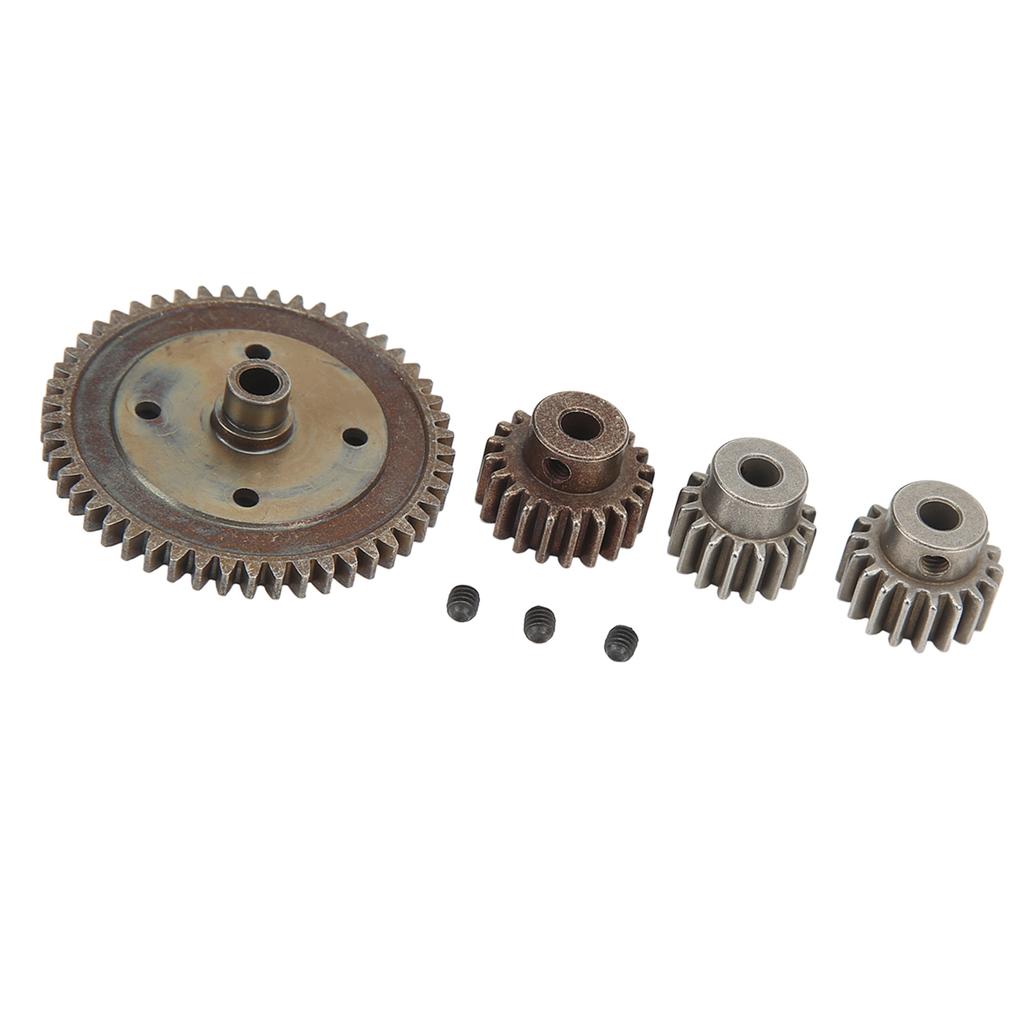 RC Car Gear Set 50T Metal Main Gear and 21T 19T 17T Pinion RC Replacement Gear Combo for Arrma Typhon 1 8 RC Cars