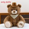 Teddy Bear Plush Toy With Strap Pants And Vest Decoration For Kids Birthday Gift