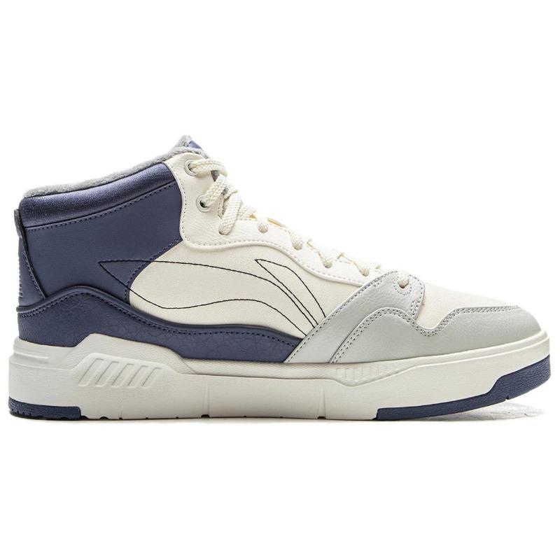 Li Ning Common anni '80 Semplici Comode Resistenti Assorbimento degli urti Sneakers Alte Uomo Sneakers AGCV407-3