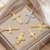 Elegant Cross Necklace with Full Diamond Design – Versatile Jewelry for Women