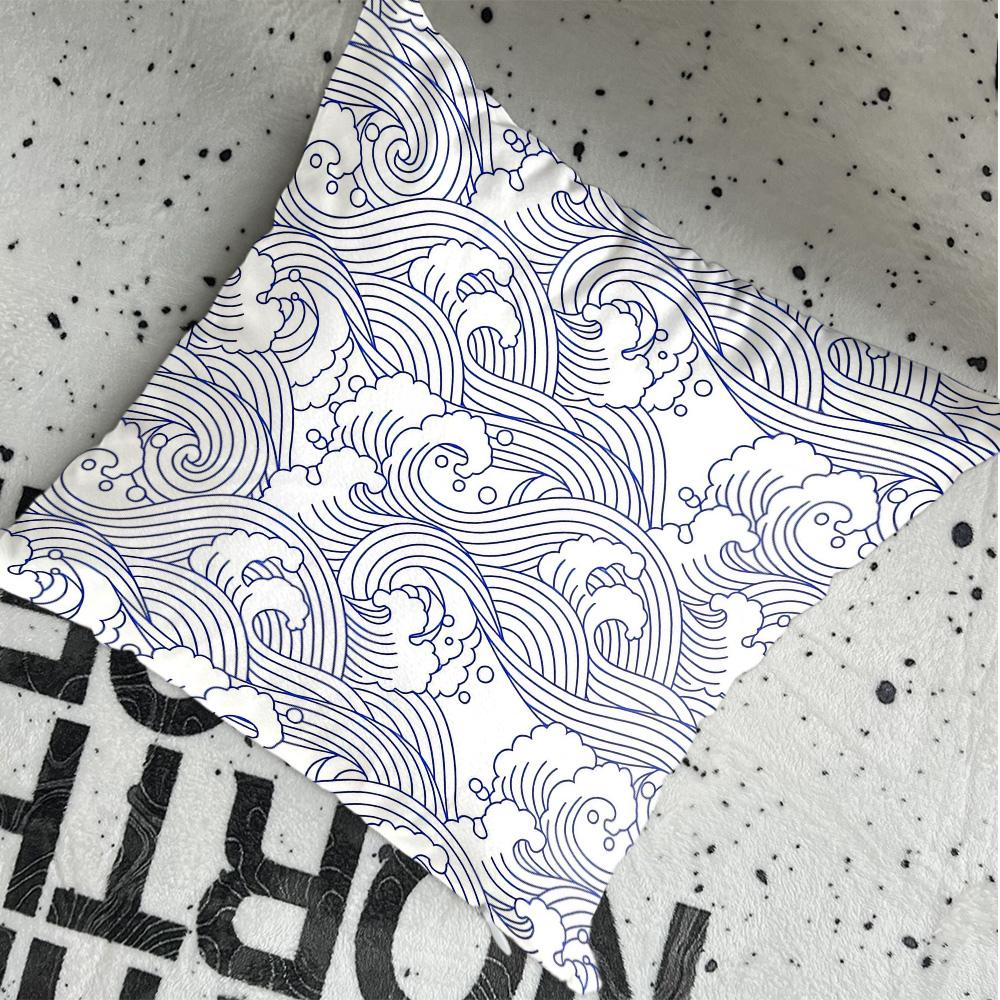 Kawaii Minimal Line Patterns Pillowcase Cushion Cover X Ornamental Pillows Christmas Decoration  Personalized Gift