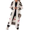 YYFS Women's Fashion Casual Fall Winter Stripe Print Long Sleeve Sweaters