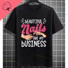 Funny I May Not Be Perfect But My Nails Are Slogan Unisexicurist Graphic Tshirt Pure Cotton Shortsleeve Round Neck Casual Tee