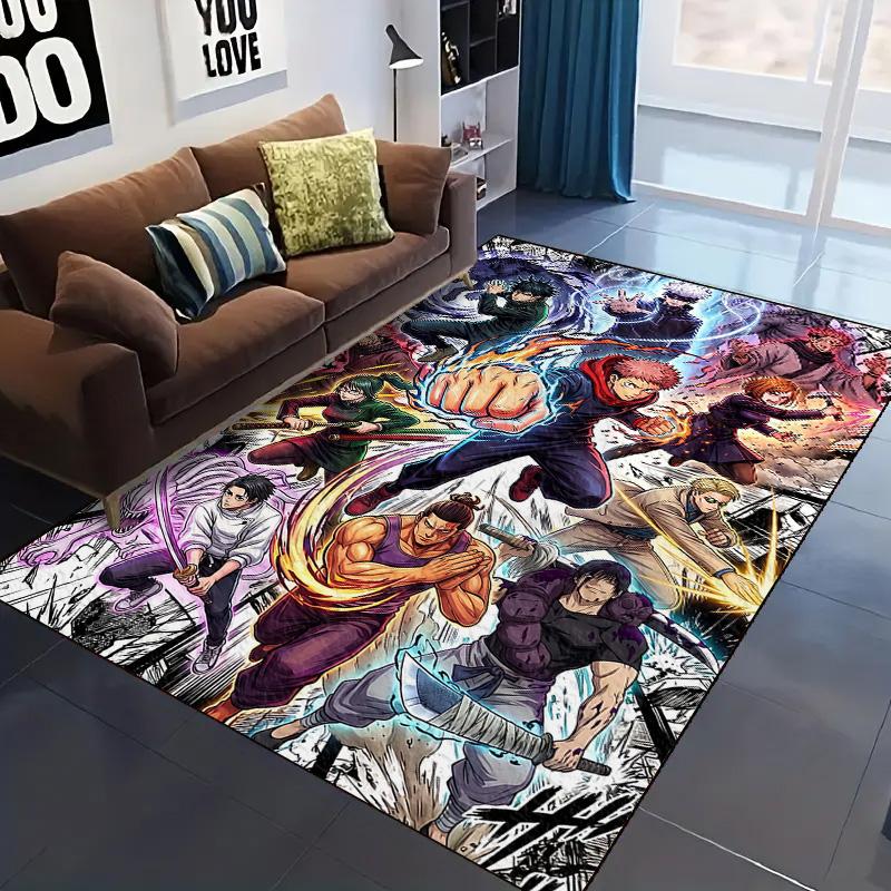 Jujutsu Kaisen Area Carpet for Living Room Bedroom Home Decor Cool Movie Mat Floor Mat LXR175
