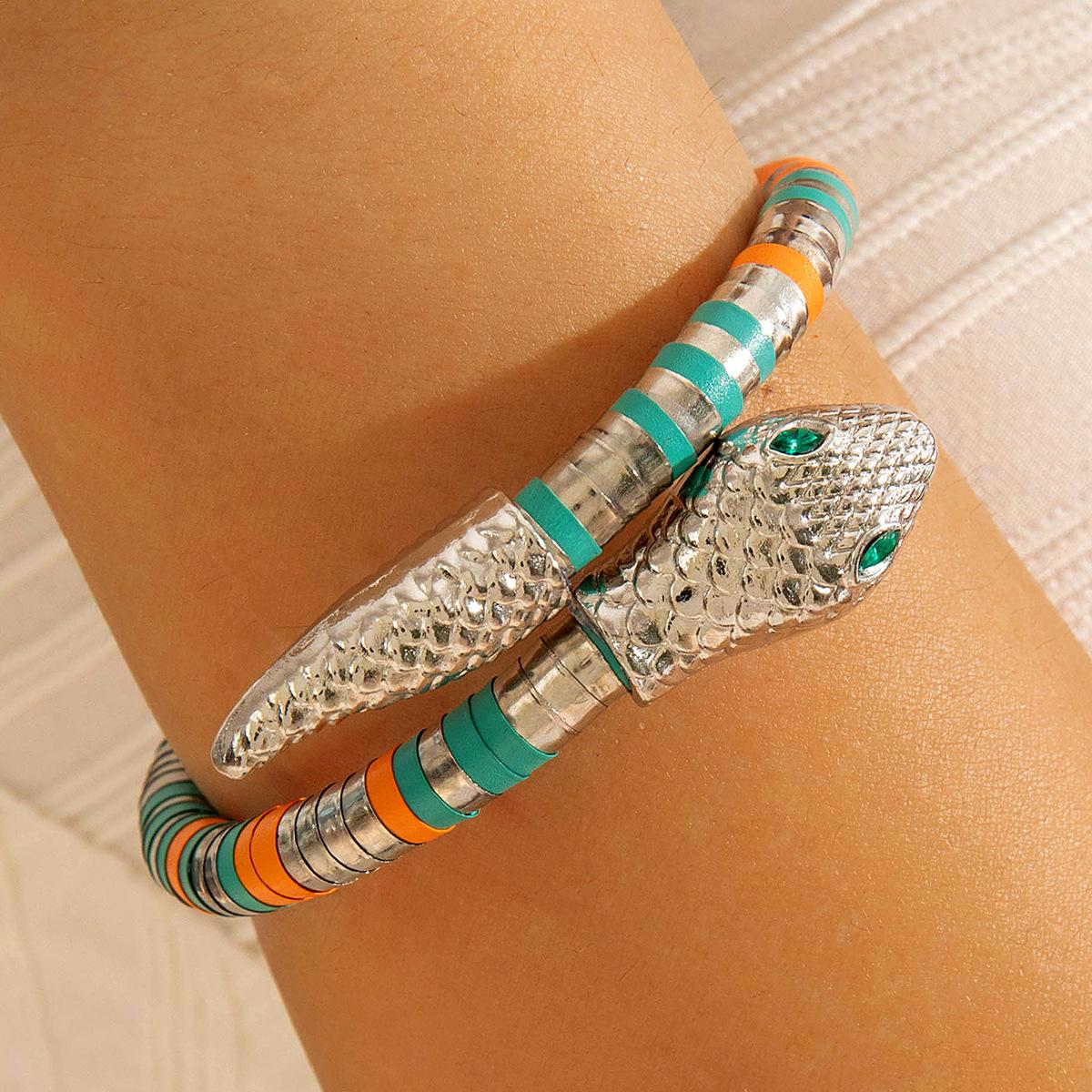 Змеиный ожерелье Панк-личность хип-хоп уличная съемка микро-инкрустированный чокер браслет многоцелевое ожерелье