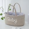 Large Capacity Storage Basket Cotton Rope Cosmetics Storage Baby Nappy Organiser  for Newborn