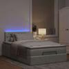 Maison Exclusive - Lit ottoman avec matelas et LED gris clair 120x190cm velours