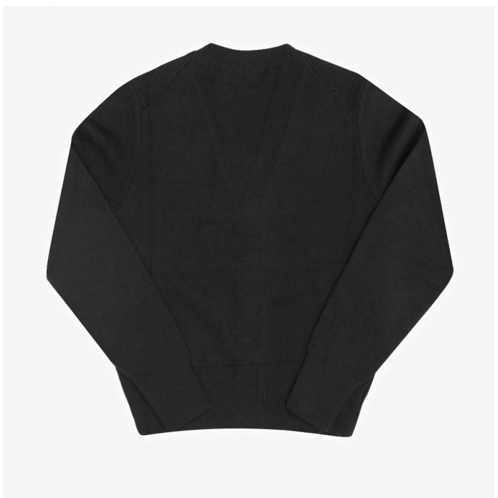 Ami Women S Small Heart Logo V Neck Cardigan Fkc374 001 009