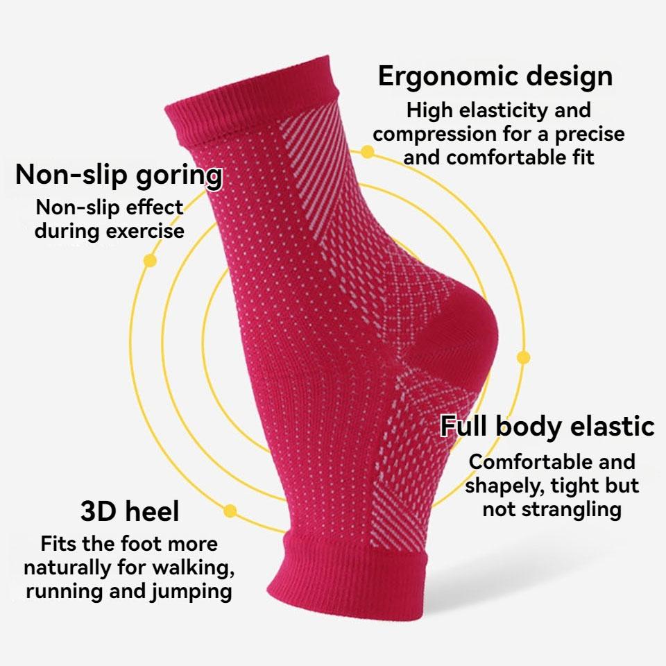 Loogdeel Compression Socks for Men Women Neuropathy Pain Relief Ankle Support Plantar Fasciitis Swelling Relief