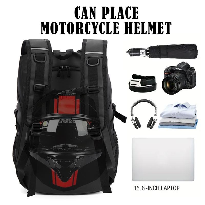 Large Waterproof Outdoor Cycling & Motorcycle Helmet Backpack