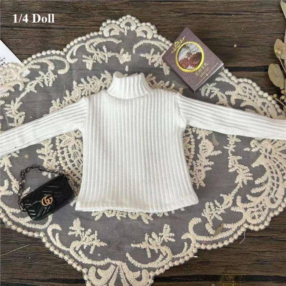 Elegant Knitted Cardigans Tops Cute Doll Jeans Pants for 1/4 1/6 BJD 30/45cm Dolls Doll Clothes