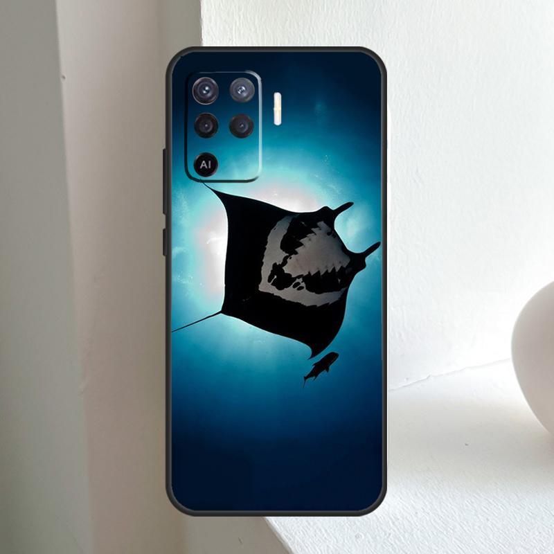Animal Manta Ray For OPPO A80 A60 A40 A5 A6 Pro A15 A17 A57 A16 A76 A96 A18 A38 A58 A78 A98 A54 A74 A94 Case