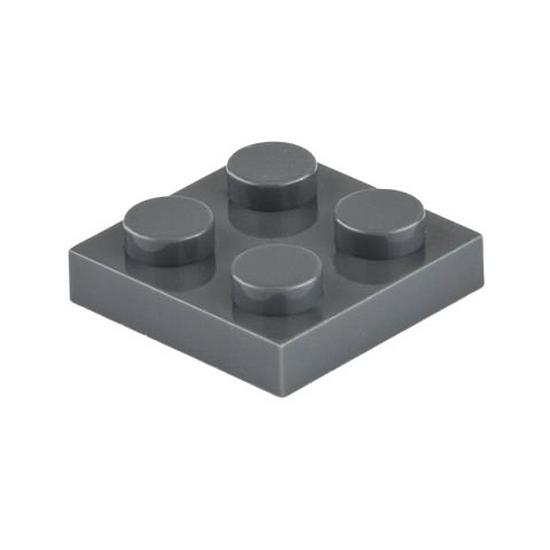 CrossMOC Low Profile Thin Building Blocks - 2x2 Bricks Compatible with Lego 3022 Base Plate