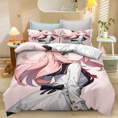 Cartoon Spionage Spiel Bettbezug Anya Steppdecke Anime Kinder Niedlich Bedruckt King Size Set Queen Twin Bettwäsche