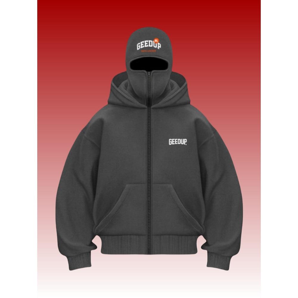 

Мужская толстовка-парка на молнии в стиле Y2K, теплая, осенне-зимняя, спортивная, повседневная, для пары, с капюшоном, с принтом лица XXXL