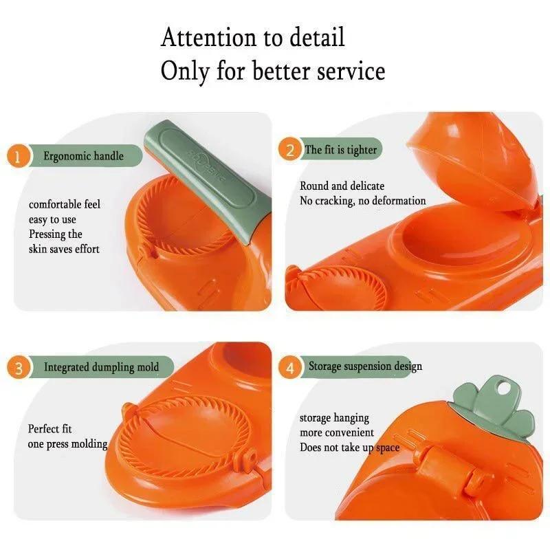 2 v 1 DIY Vykrajovátko na knedlíčky Nástroj na lisování těsta Ruční výroba obalů Plastová forma Artefakt na těsto Lis na těsto Kuchyňský doplněk