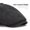 Autumn & Winter Wool Felt Beret: Warm British Retro Flat Cap for Men, Women & Children