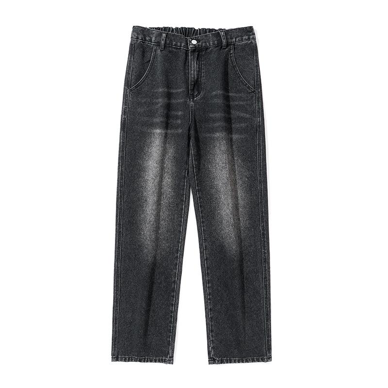 

Мужские американские трендовые ретро выстиранные свободные джинсы прямого кроя на лето L