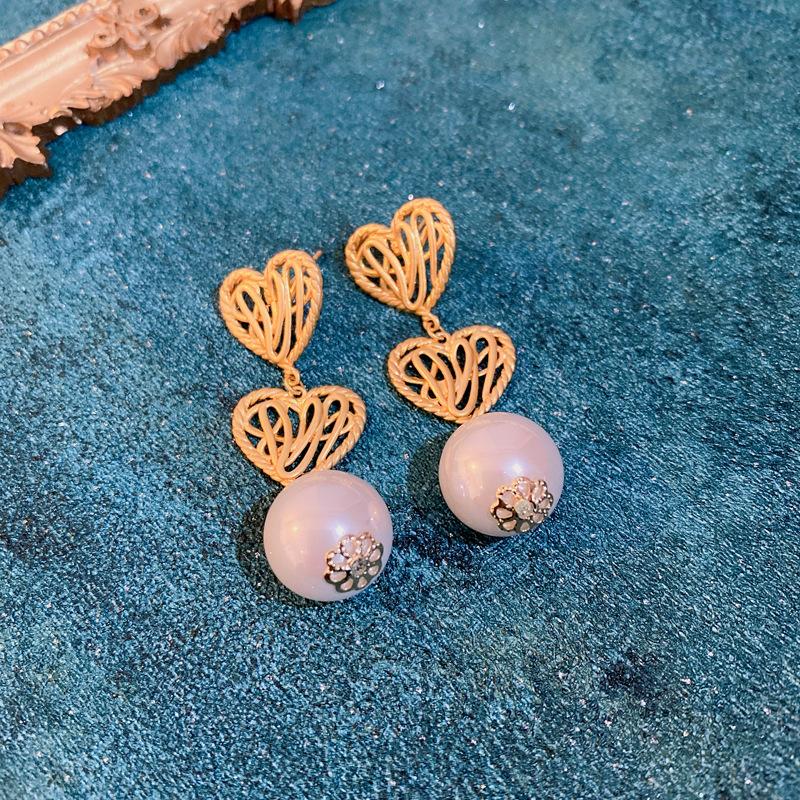 Drop Earrings Set Big Circle Piercings Earrings Jewelry for Women Imitation Pearl Hoop Cute Ear Buckle