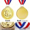 12 Stück Goldene Sieger-Medaille Zinklegierung Rund Sieger-Belohnung Fußball-Wettbewerbspreise Auszeichnung Goldene Medaillen für Souvenir-Geschenk Sport