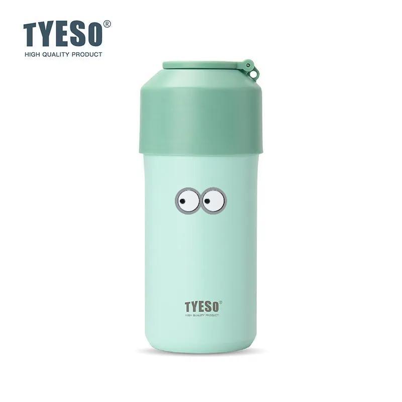 Tyeso 1000ML Portable Insulated Cold Drink Bottle High-Performance Lightweight Tumbler Large Capacity for Outdoor Sports Travel with Eye Sticker