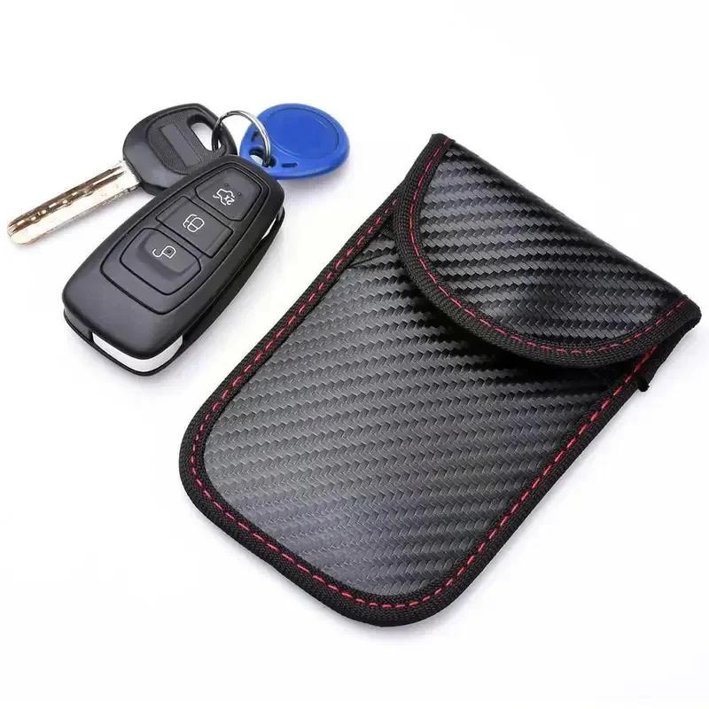 1PC Car Key Signal Blocker Pouch M7D8 - Secure Storage for Remote Controls
