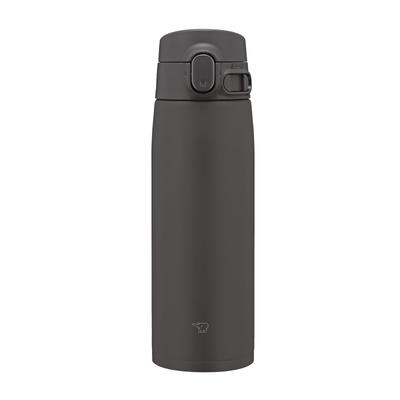 Zojirushi Mahobin Edelstahlbecher, Wasserflasche, großes Fassungsvermögen, 600 ml, One-Touch-Typ, nahtlos, nur 3 Wartungspunkte, weiches Schwarz, SM-VB60-BM