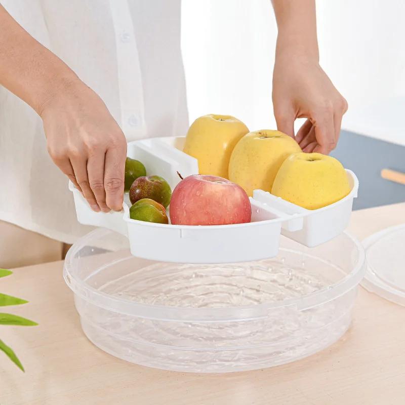 Serving Tray Candy and Nut Serving Container, Appetizer Tray with Lid,Multi Sectional Nuts and Candy Snack Serving Tray with Lid