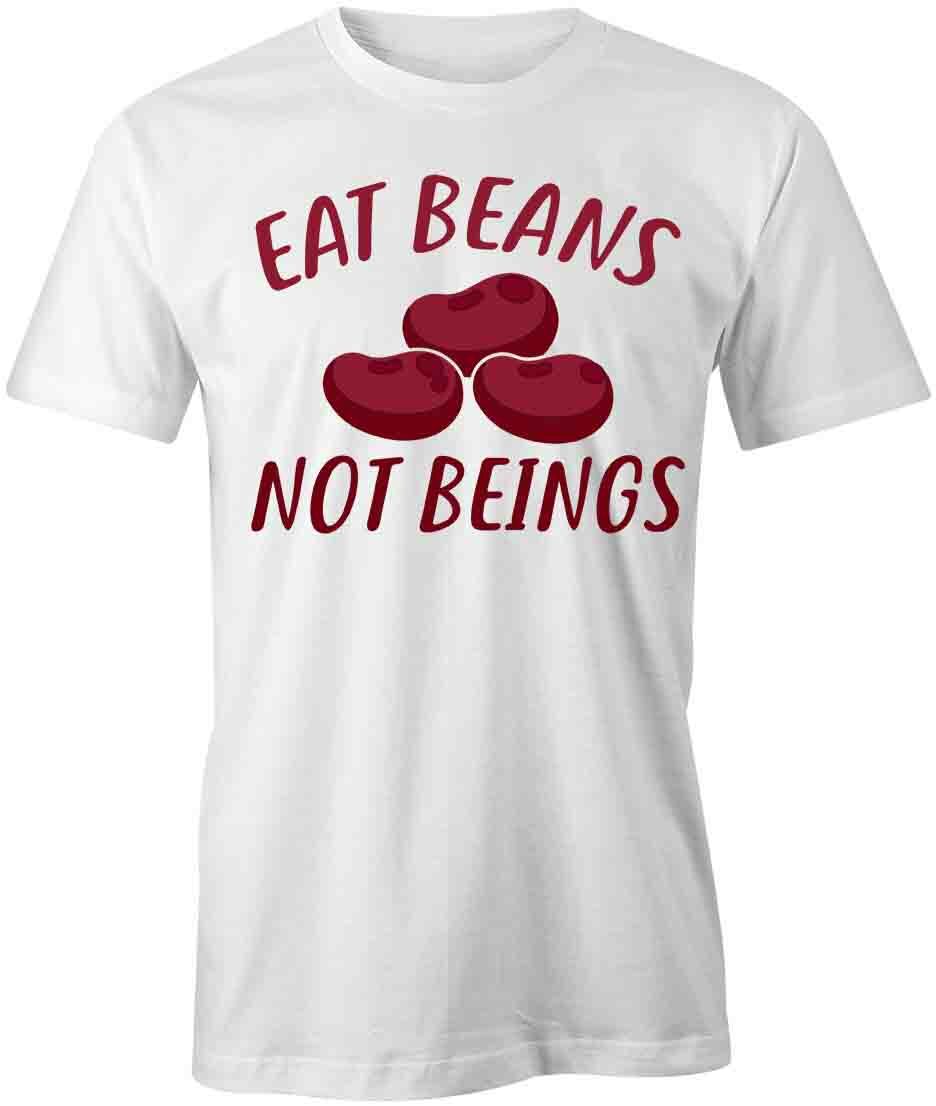 EAT BEANS TShirt Tee Short-Sleeved Cotton VEGAN CLOTHING S1WSA200 S