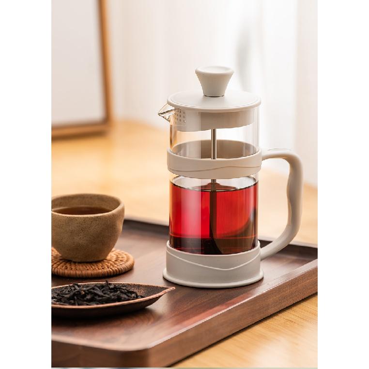 GIANXI Cafeteira Prensa Francesa Barista Ferramentas Jarra de Café Pote de Cerveja Casa de Vidro de Aço Inoxidável Soco de Mão