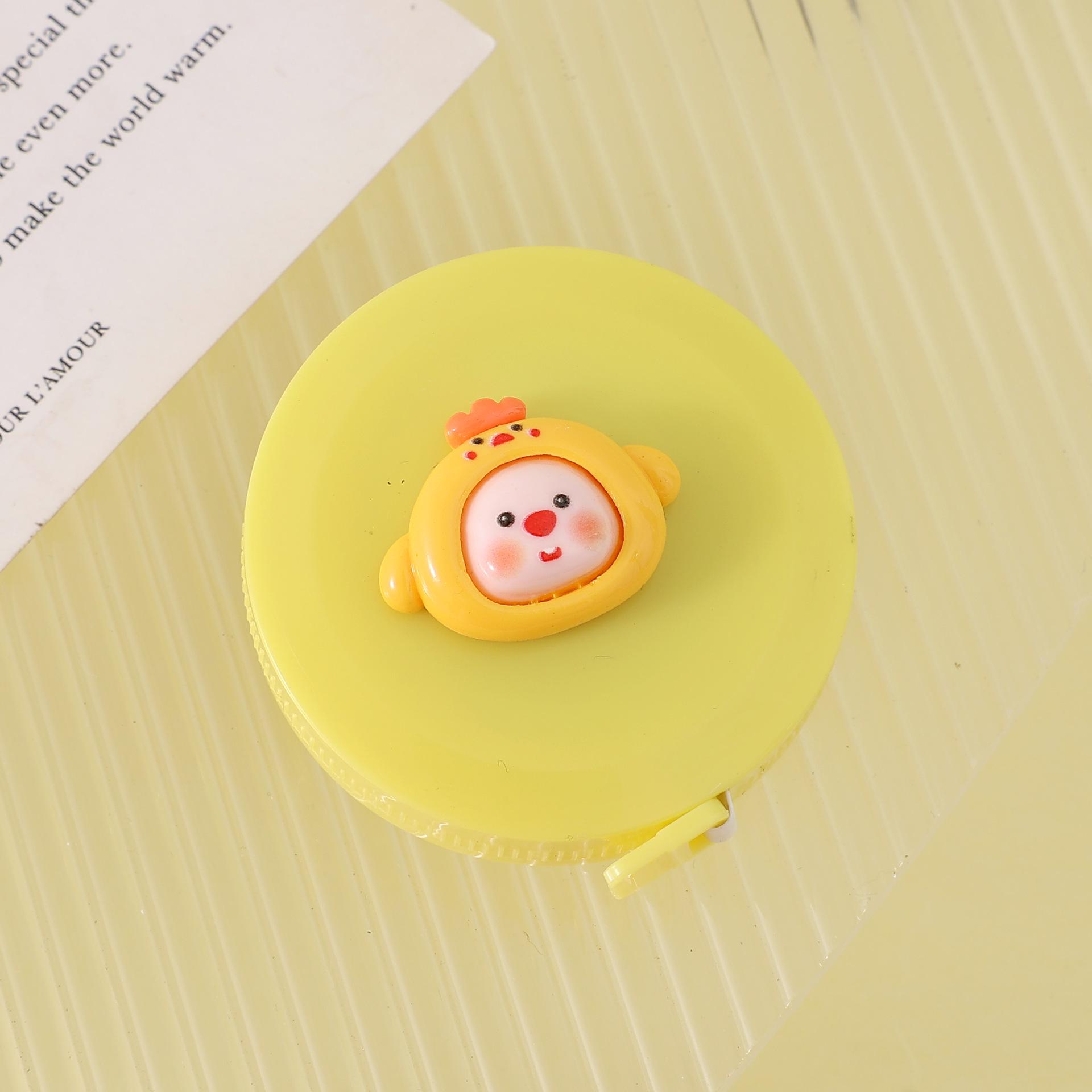 

Mini Round Cartoon Tape Measure - Portable Soft Ruler for Bust, Waist, Hips, and Tailoring