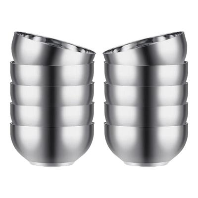 Bases Double-Layer Insulated Stainless Steel Bowls
