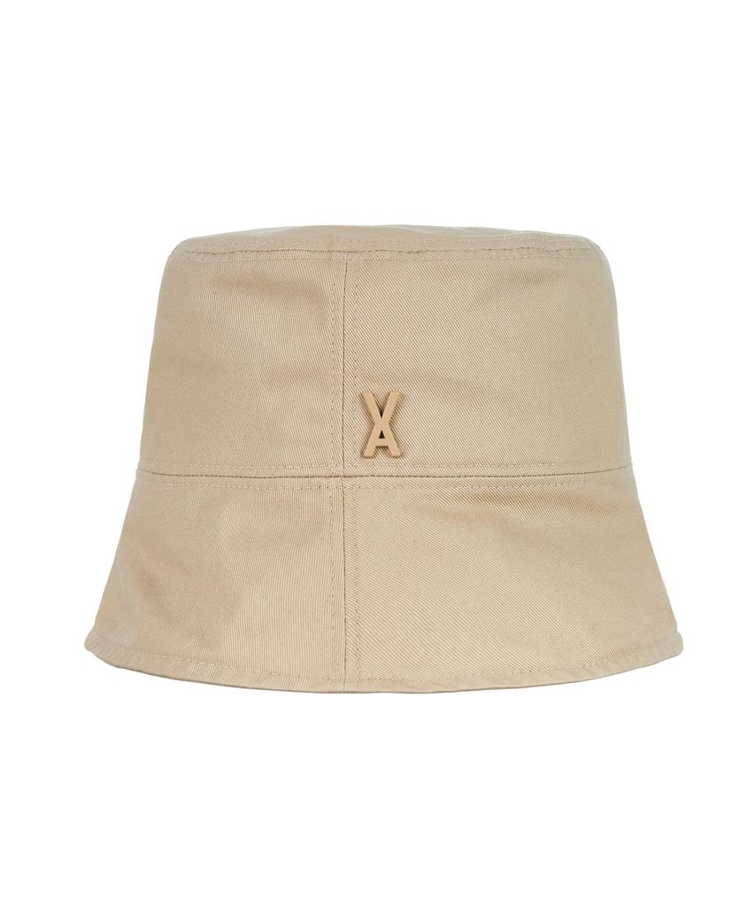 Bajal Studded Drop Oversized Bucket Hat Beige