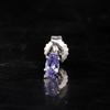 925 Sterling Silver Natural Tanzanite Stud Earrings Oval 5x3mm AAA+ Handmade Fine Jewelry Gift for Her