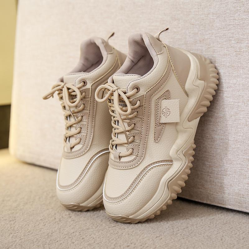 2024 Women Platform Shoes Height Increasing Chunky Sneakers High Quality Female Vulcanized Shoes Sneakers Casual Ladies Trainers