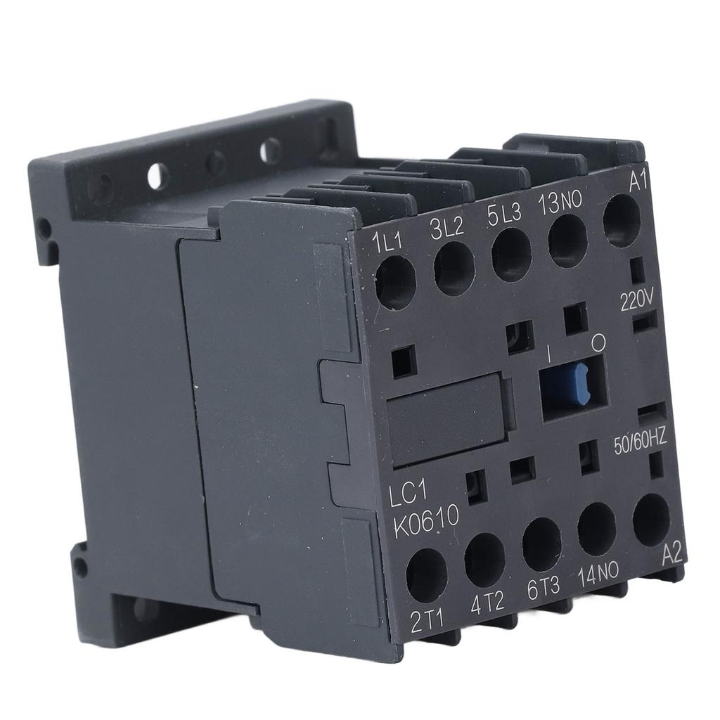 AC Contactor Switch 6A 1 NO Normally Open K Type Small for HVAC Refrigeration Motor Control 220V