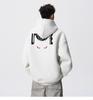 Men's Autumn American Brand Devil Cat Print Hoodie, Heavyweight & Trendy Stiff Sweatshirt, Cleanfit Base Layer.