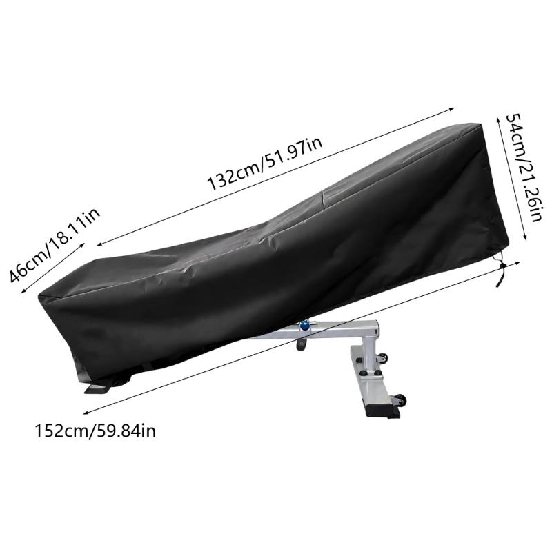 Sit-Up Equipment Protective Cover with Two-Row Stitching and Bottom Cord Closure for Dust, Rain and Storage Debris Between Workouts