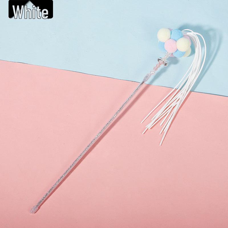 Enchanting Feather Cat Teaser: Bite-Resistant Stick with Bell - Perfect for Self-Play & Relieving Boredom, Includes Replacement Head for Kittens