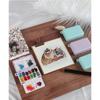 Watercolor Paint Palette 12 Well Folding Paint Storage Case Portable Watercolor Paint Mixing Tray for Artist Student