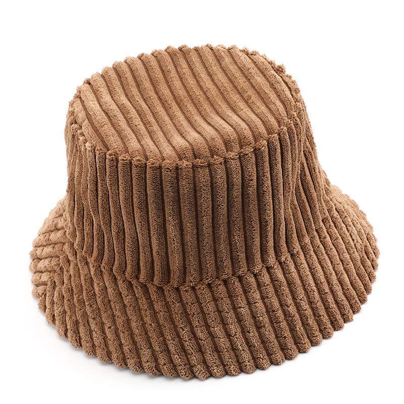 Corduroy Bucket Hat Spring Solid Color Women Men Fisherman Hats Hip Hip Cap Foldable Bob Cheapu Panama Fishing Cap Gorras
