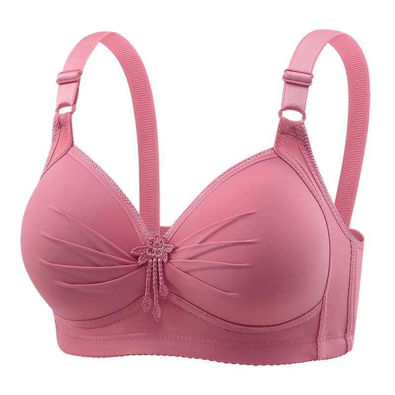 

Middle-aged and elderly adjusted full-cup bra without steel ring underwear, thin cups gather to show large women s underwear, big breasts, 38/85C арбуз красный