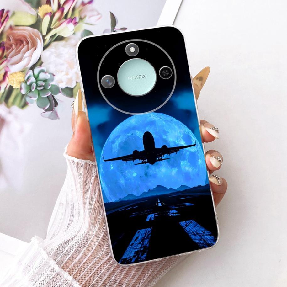6.8" Case For Honor X9c Smart 5G Cover Cool Fashion Dragon Lion Wolf Cartoon Soft Silicone Phone Cases For HonorX9c Smart Bumper