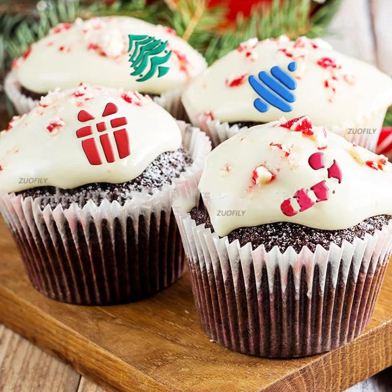 Russian Tulip Icing Piping Nozzle Cake Decoration Cream Tips DIY Cake Bakeware Tool Cupcake Christmas Tree Santa Pastry Nozzles