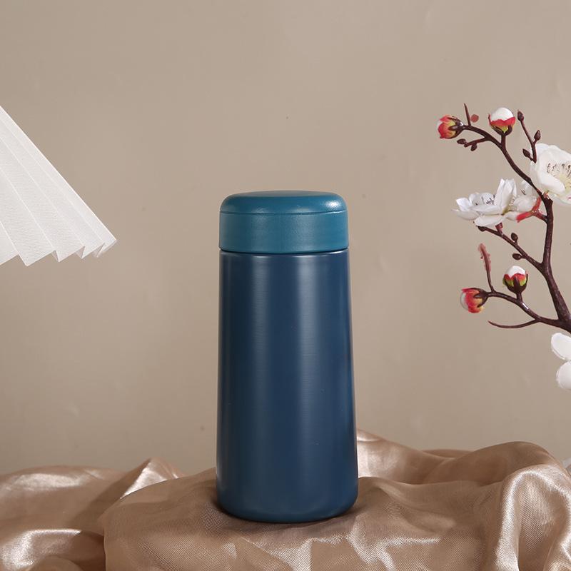 240ML Female Office Worker Pocket Cup Rope Car Accompanying Cup Mini Portable Stainless Steel Thermal Insulation Water Cup Gift