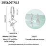 12 Constellation Series Earrings 925 Sterling Silver Women 2025 Zircon Ear Studs Sparkling Pave Hoop Earring Jewelry Gift