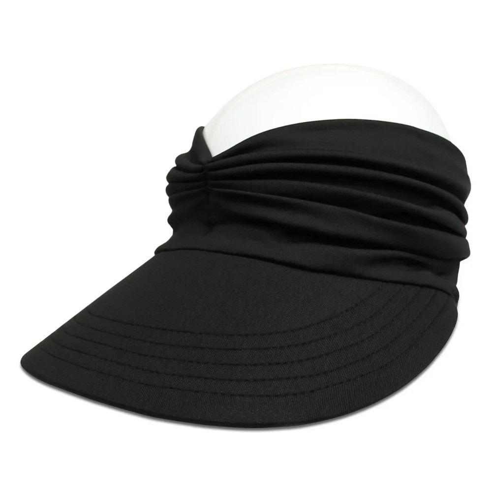Flexible Sun-Protection Cap Wide Brim Sunscreen Hat Solid Color Outdoor Sports Hat  Outdoor Sport