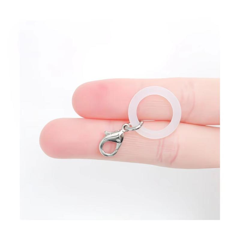 Silicone Umbrella Handle Rings Waterproof Long-Lasting 5/10 Pcs with Lobster Clasp for Daily Office Commuting Use