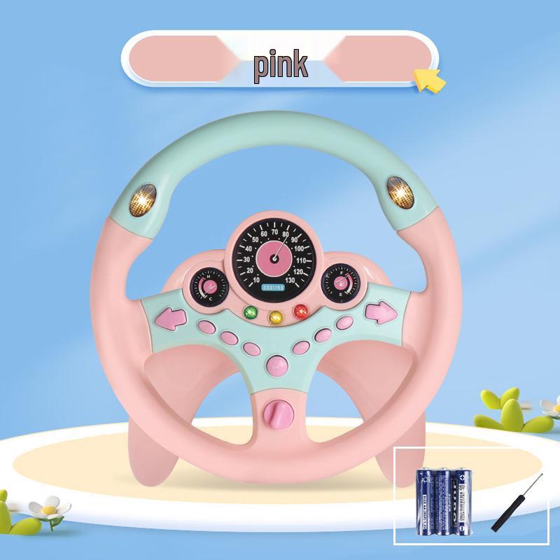 Kids' Large Passenger Seat Simulated Driving Toy with Base