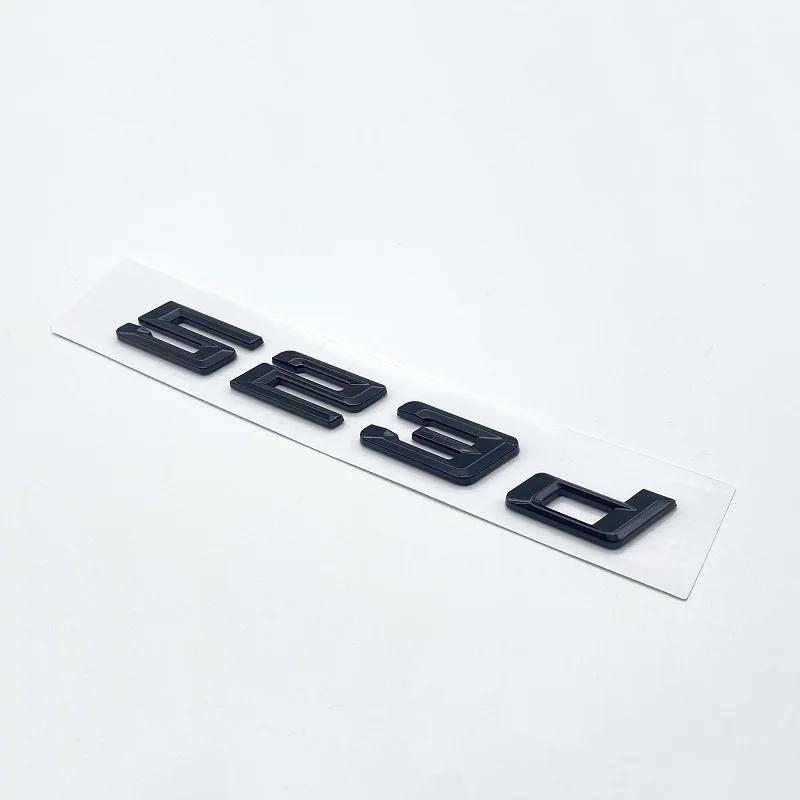 3D New Font Numbers Letters for BMW 5Series E39 E60 E61 F10 F1 520d 523d 525d 530d 535d 540d ABS Emblem G30 Car Trunk Sticker